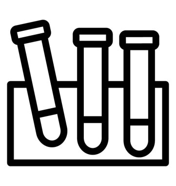 test tüpleri vektör simgesi