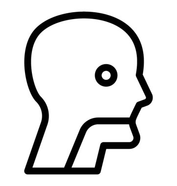 Yemek borusu vektör simgesi