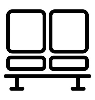 Bekleme odası vektör simgesi