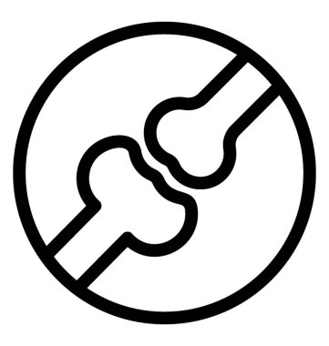 Eklem vektör simgesi