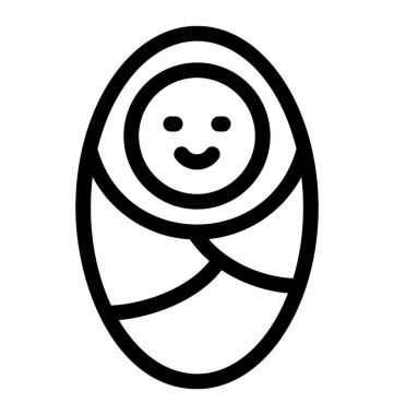 Yeni doğan vektör simgesi