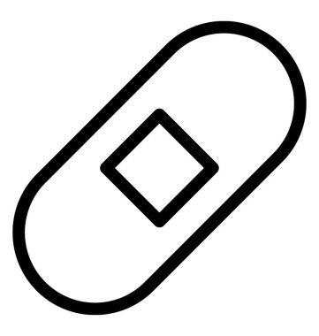 Bandaj vektör simgesi