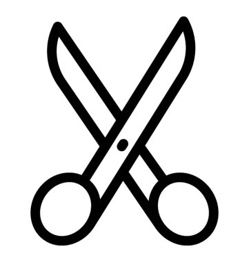 Makas vektör simgesi