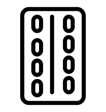 Hapları şerit vektör simgesi