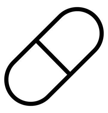 Kapsül Vektör Simgesi