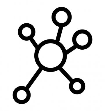 Atom vektör simgesi