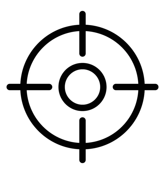 Crosshair Vector Icono — Vector de stock