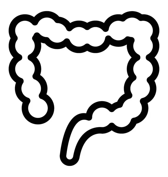Icône vectorielle intestinale — Image vectorielle