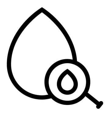 Kan testi vektör simgesi