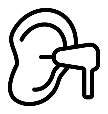 Kulak vektör simgesi