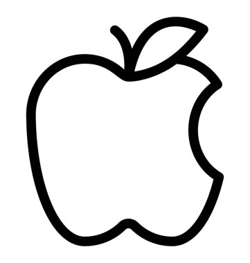 elma vektör simgesi