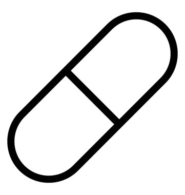 Kapsül Vektör Simgesi