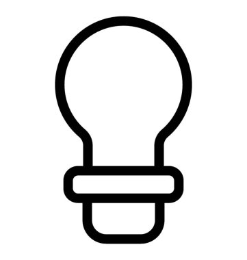 ampul vektör simgesi