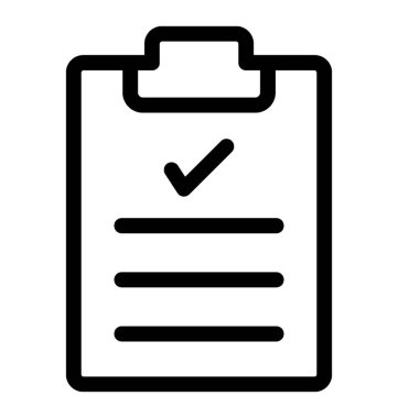 Denetim listesi vektör simgesi