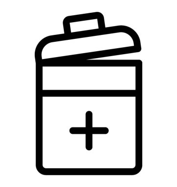 ilaç kavanozu vektör simgesi