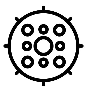 Mikroplar vektör simgesi