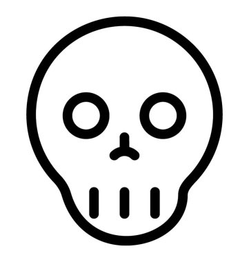 Kafatası vektör simgesi