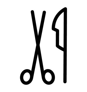 Cerrahi vektör simgesi