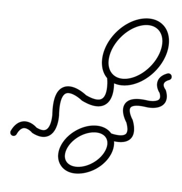 Spermlerinin vektör simgesi