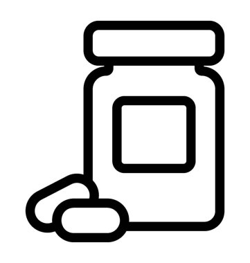 ilaç kavanozu vektör simgesi
