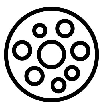 Mikroplar vektör simgesi