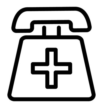 Yardım hattı vektör simgesi