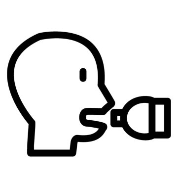 Astım Vektörü Simgesi