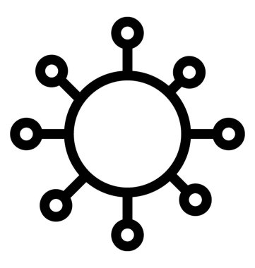 Atom vektör simgesi