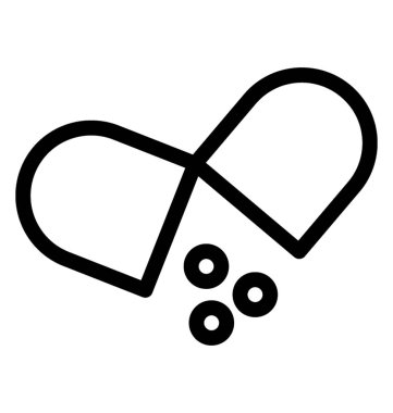 Kapsül Vektör Simgesi