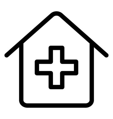 Hastane Vektör Simgesi