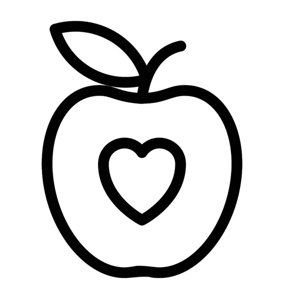 Apple vektorové ikony — Stockový vektor