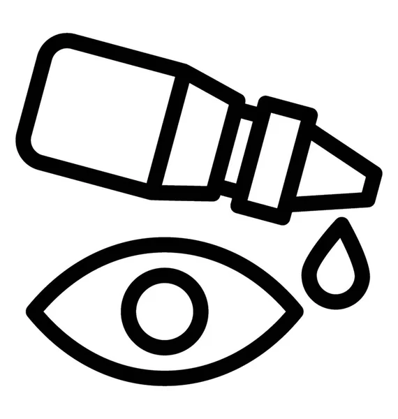 Ögondroppar vektor ikonen — Stock vektor