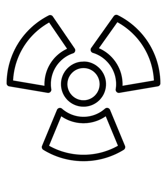 Icono de Vector Radiactivo — Vector de stock