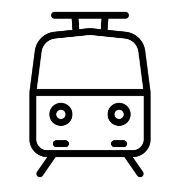 tren hattı vektör simgesi