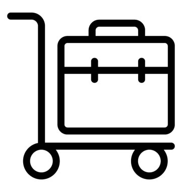 bagaj hattı vektör simgesi