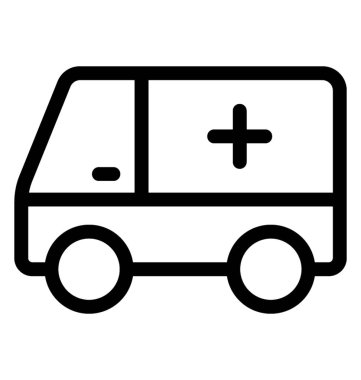 ambulans hattı vektör simgesi