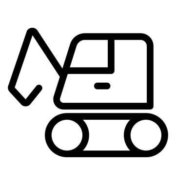 Çekici kamyon satırı vektör simgesi