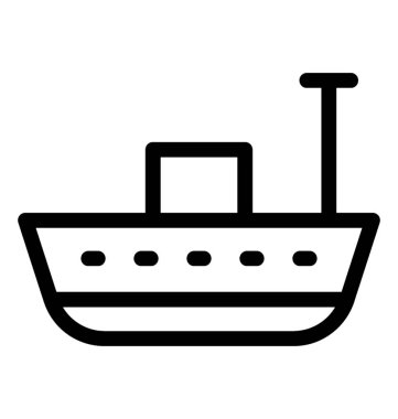 Gemi satırı vektör simgesi