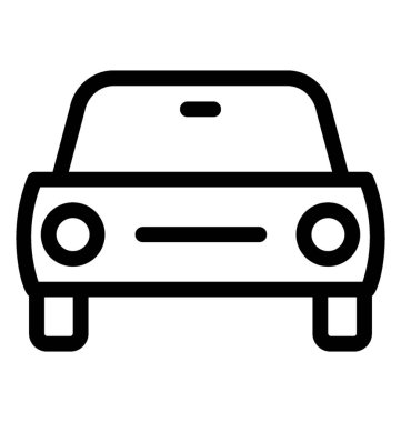 Taksi satırı vektör simgesi