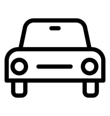 Taksi satırı vektör simgesi