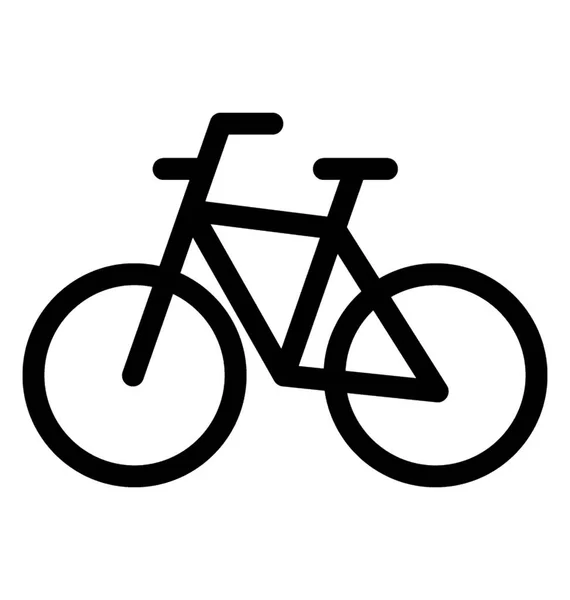 Linha de bicicleta Vector Ícone —  Vetores de Stock