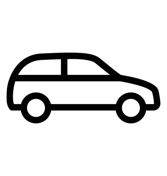 Linienvektorsymbol der Limousine — Stockvektor