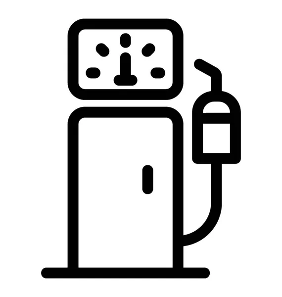 Tankstation lijn Vector Icon — Stockvector