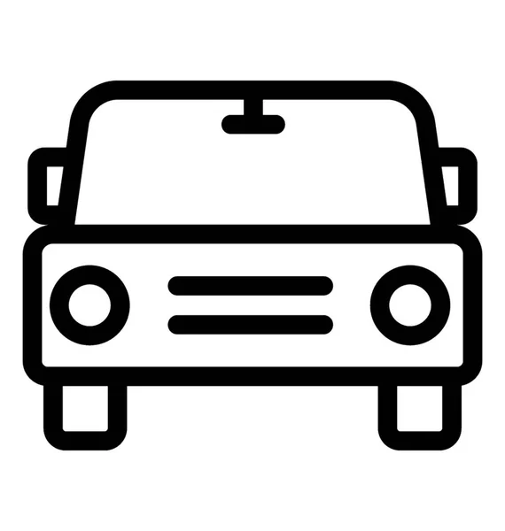 Sedan Line Vector Icon — Stock Vector