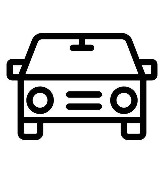 Sedan Line Vector Icon — Stock Vector