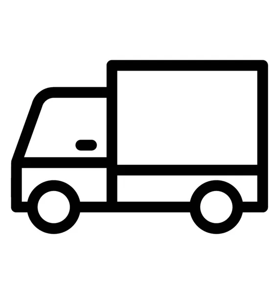 Entrega Van Line Vector Icono — Vector de stock