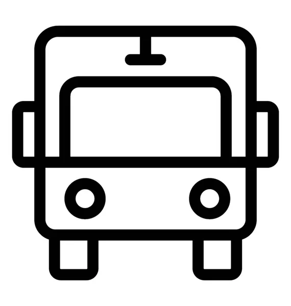 Піктограма векторної лінії автобуса — стоковий вектор