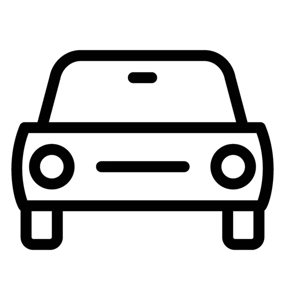 Taxi Line Vector Icono — Archivo Imágenes Vectoriales