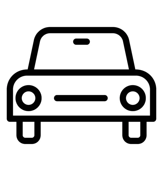 Taxi Line Vector Icono — Archivo Imágenes Vectoriales