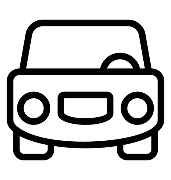 Auto Linienvektorsymbol — Stockvektor